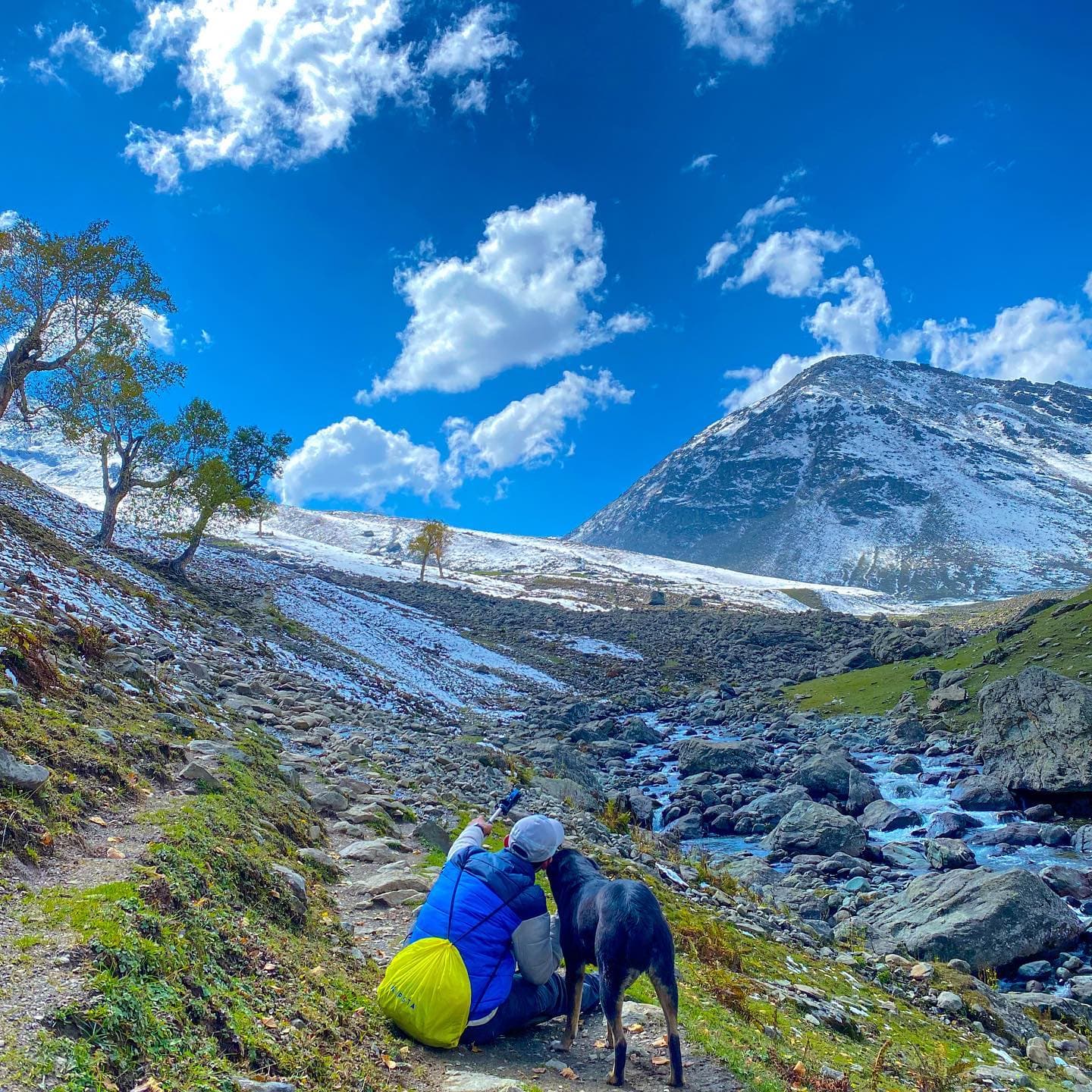 A scenic mountain trail
